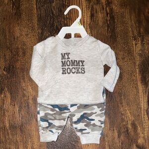 Baby Essentials Gray Baby Outfit